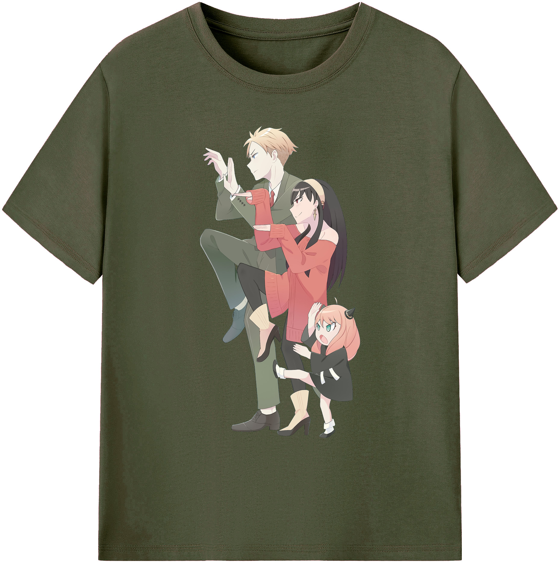 （画像用） SPY×FAMILY间谍家家酒 綿100％ メンズ半袖Tシャツ｜肌触りやわらか＆通気性